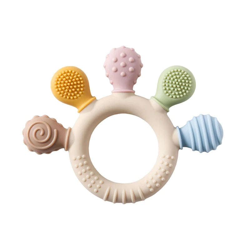 Anneau de Dentition Silicone Bébé – 3-14 mois