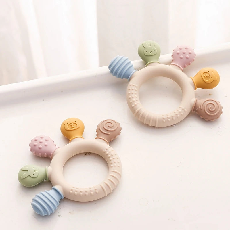 Anneau de Dentition Silicone Bébé – 3-14 mois