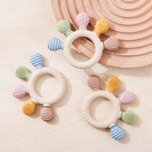 Anneau de Dentition Silicone Bébé – 3-14 mois