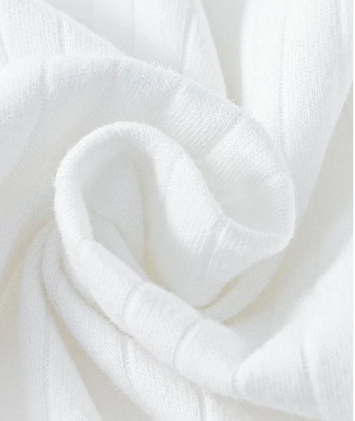 Barboteuse Blanche Nounours – Bébé Unisexe 0-18 mois