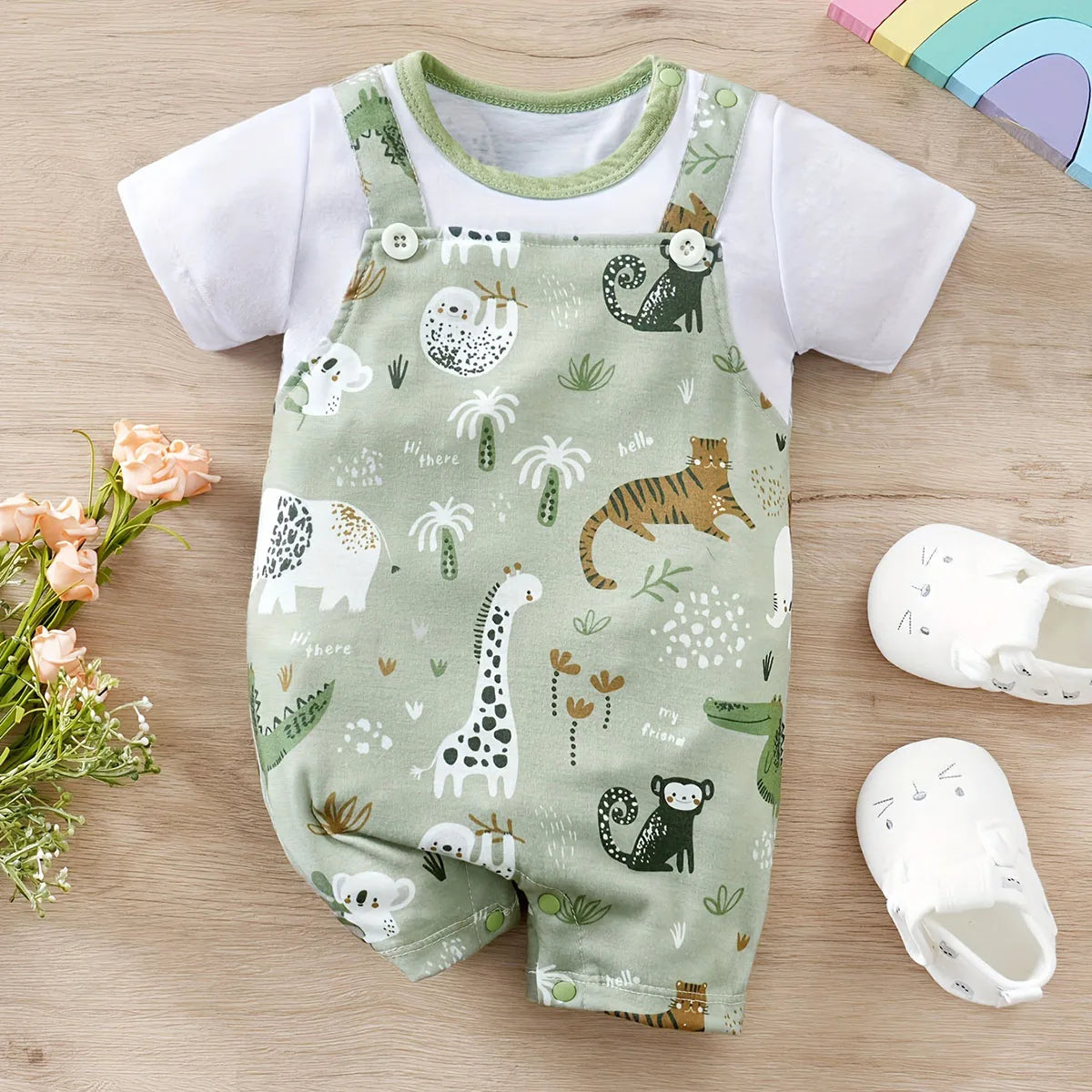 Barboteuse Zoo – Bébé Unisexe 0-18 mois