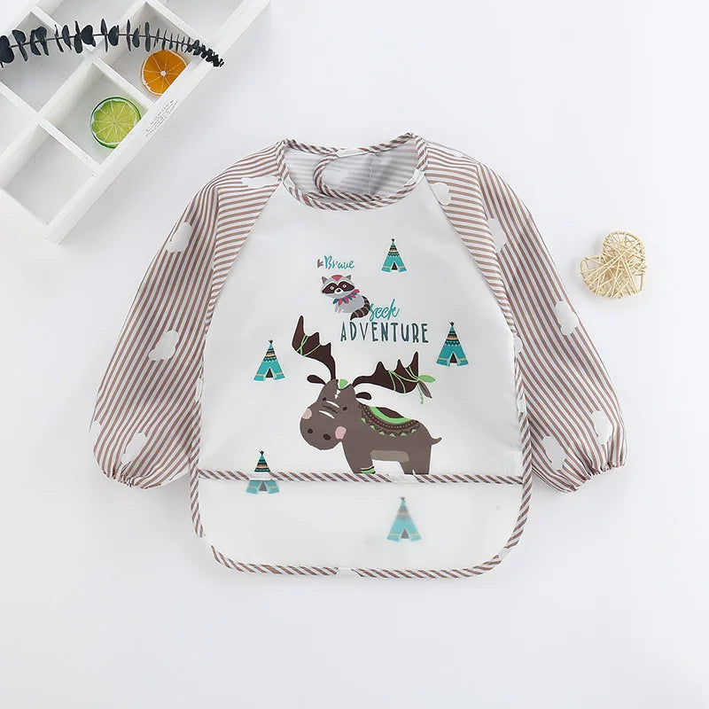Bavoir Cartoon Imperméable Unisexe – Bébé 1-3 ans